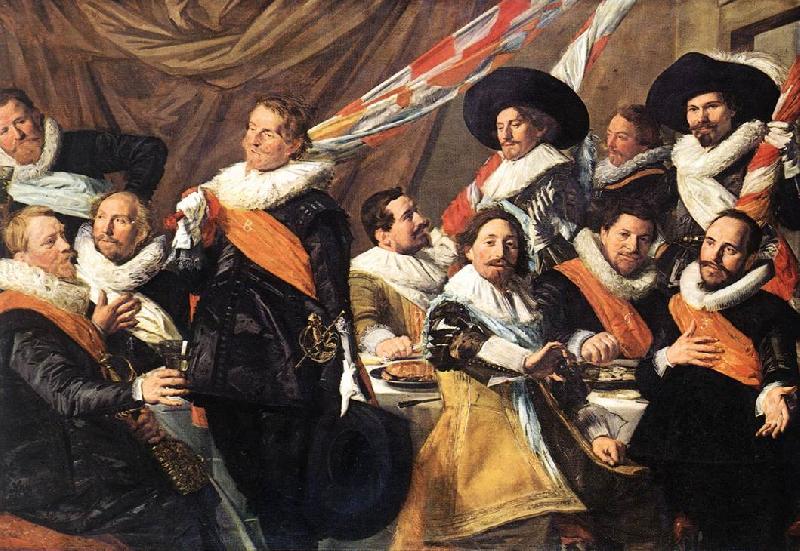 HALS, Frans Banquet of the Officers of the St George Civic Guard Company oil painting image